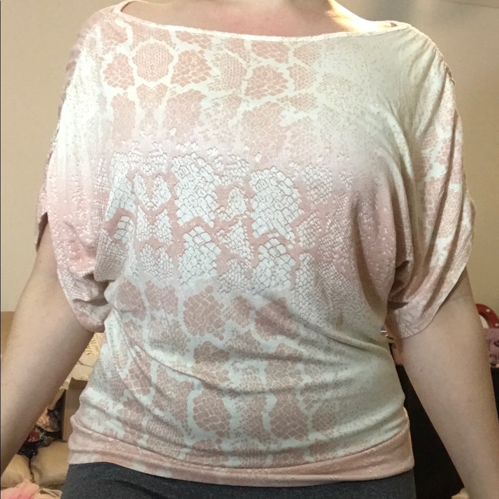 Juicy Couture Pink Snake Print XS Extra Small Top